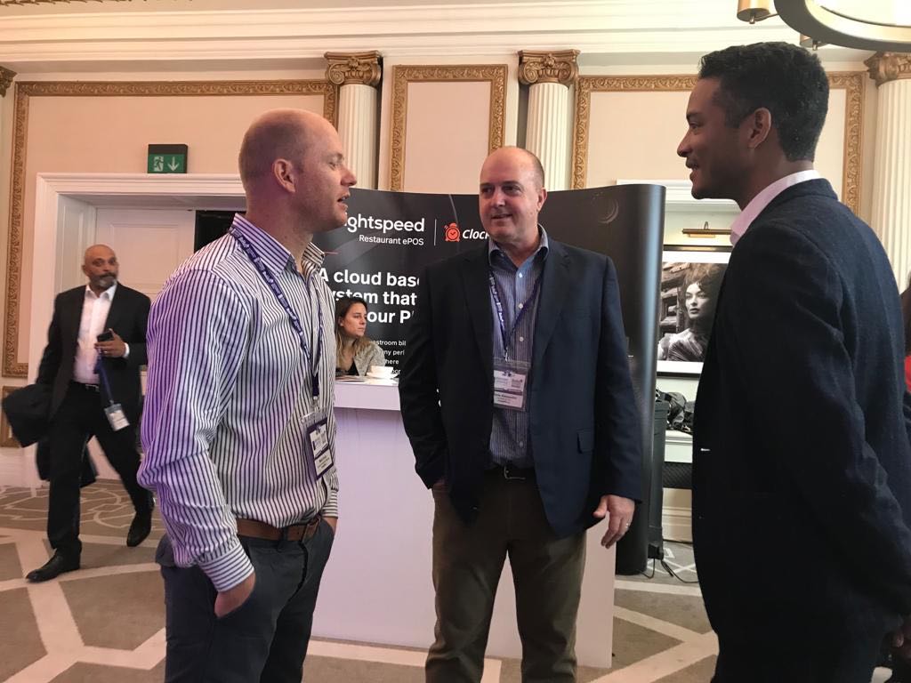 guestrevu's tweet image. @chrisalexandre, @evans_mark83 and @SuzieGroves2 are having a fantastic time at the #BoHoSummit so far, meeting great partners like Oliver Hartmann of @ClockSoftware and getting excited about the #BoHoAwards ceremony! #hospitalityevents #hospitalityawards
