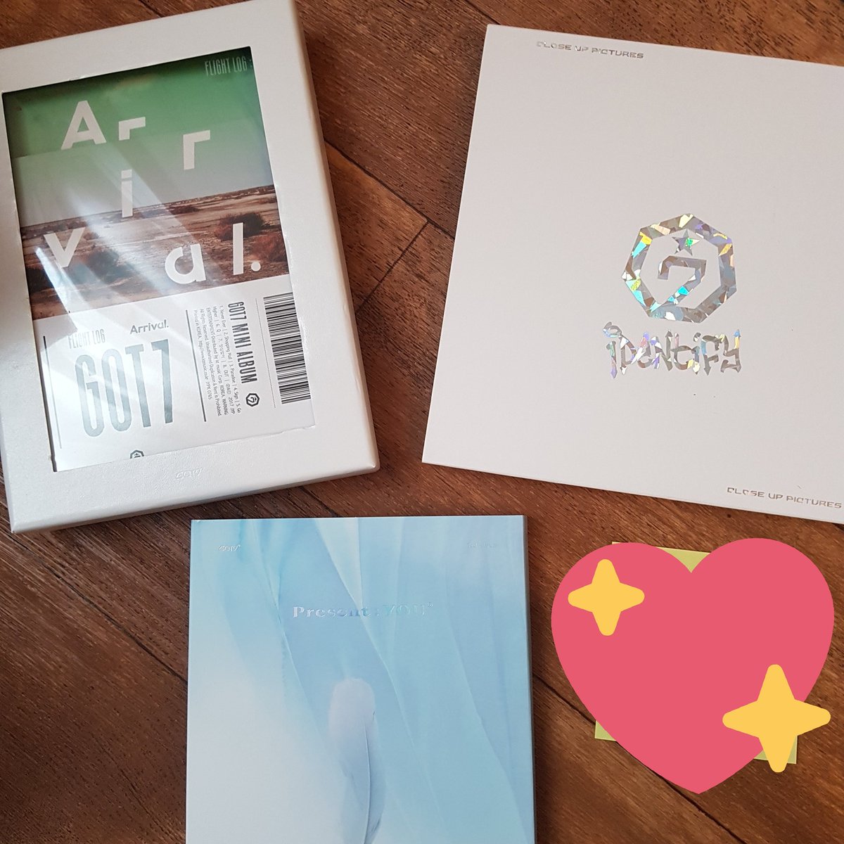 _Juulia02_'s tweet photo. WTS
Each 10€
- Flight log Arrival 
- Identify 
- Present You Youngjae Version 
#GOT7 #got7trade #IGOT7trade #kpop #kpoptrade #got7sell #got7 #kpoptrading #WTS https://t.co/oYSKm1pih1