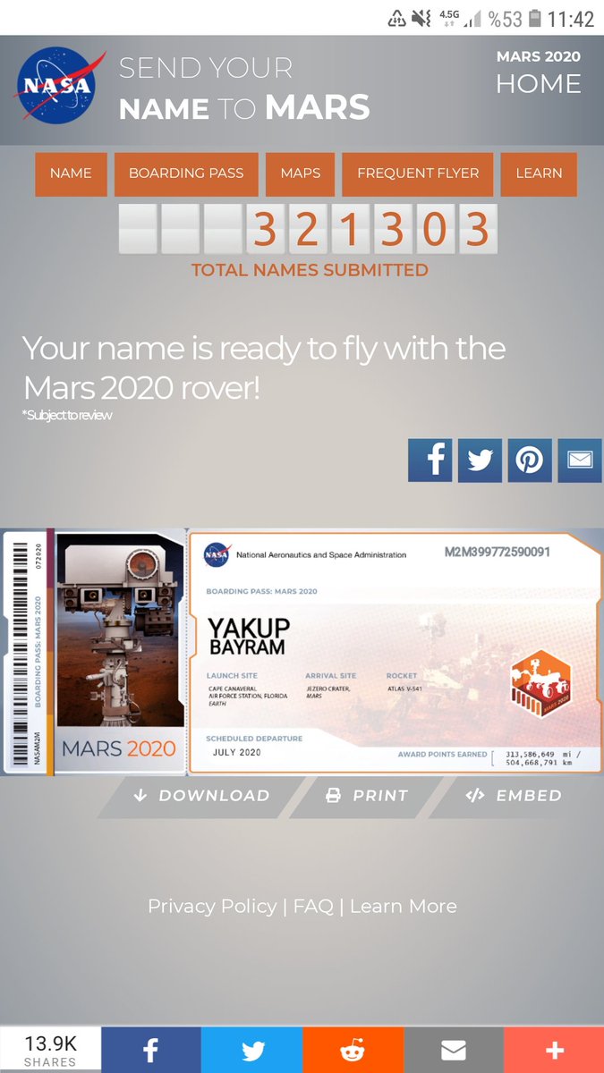 Umarım cam kenarıdır. 😂

#NASA #Mars2020 #Rovers