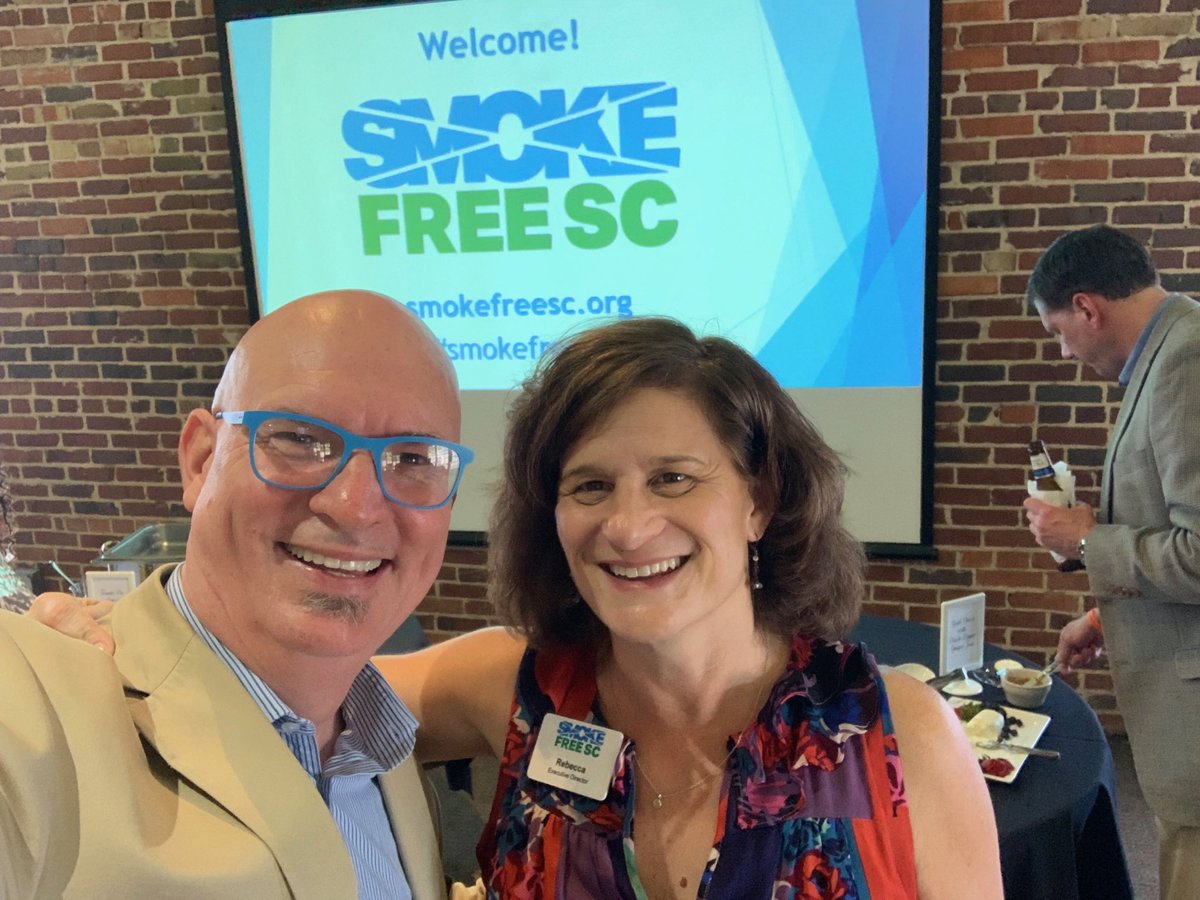 After months of work, the new logo for SmokeFree SC was revealed last night. Thank you ⁦Rebecca Jacobson for getting to work with you for this awesome cause. #smokefreesc #branding #LogoDesign #creativity #designthinking