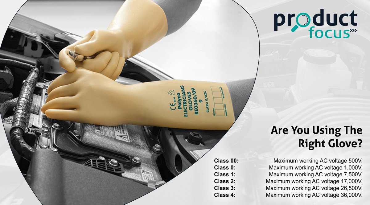 PH_SafeAndClean's tweet photo. Are you using the right glove for the voltage you're working with? #Polyco Electricans Gloves come in a range of grades to ensure you are receiving the correct level of protection! To find out more call 0333 320 8550 or email sales@polycohealthline.com. #gloves #staysafeandclean https://t.co/ixZCcA9JxG