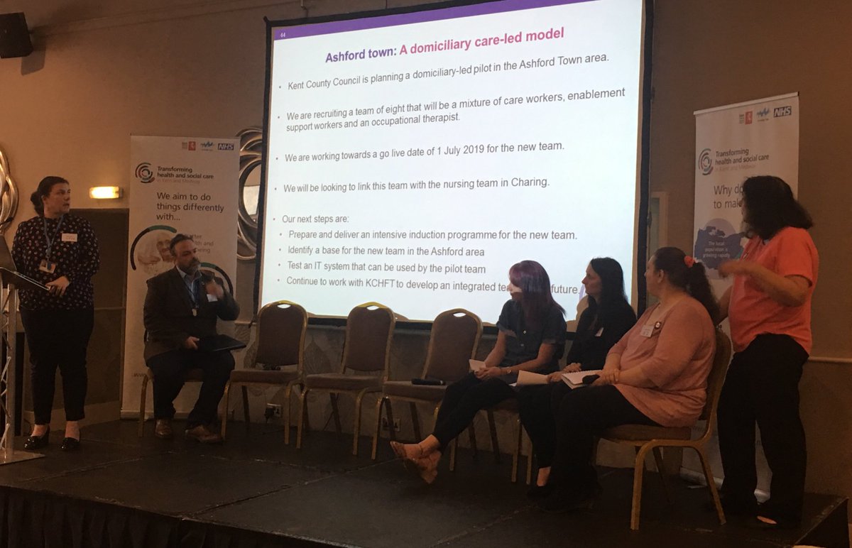Pleased to be at Learn and Share event for Kent and Medway STP learning from Alison Mills from the Design and Learning Centre about the exciting Buurtzorg pilots in Kent and Medway leading to better experience for citizens and health &amp; care professionals @KentDLC <a href="/helenbevan/">Helen Bevan</a>