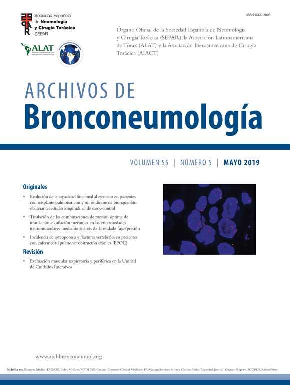 ArchBronconeumo's tweet photo. #mayo #currentnumber https://t.co/QW4fyQfyqR @SeparRespira Temáticas destacadas: Evaluación muscular respiratoria y Evolución de la capacidad funcional al ejercicio en pacientes con trasplante pulmonar https://t.co/feLd8Wm41h