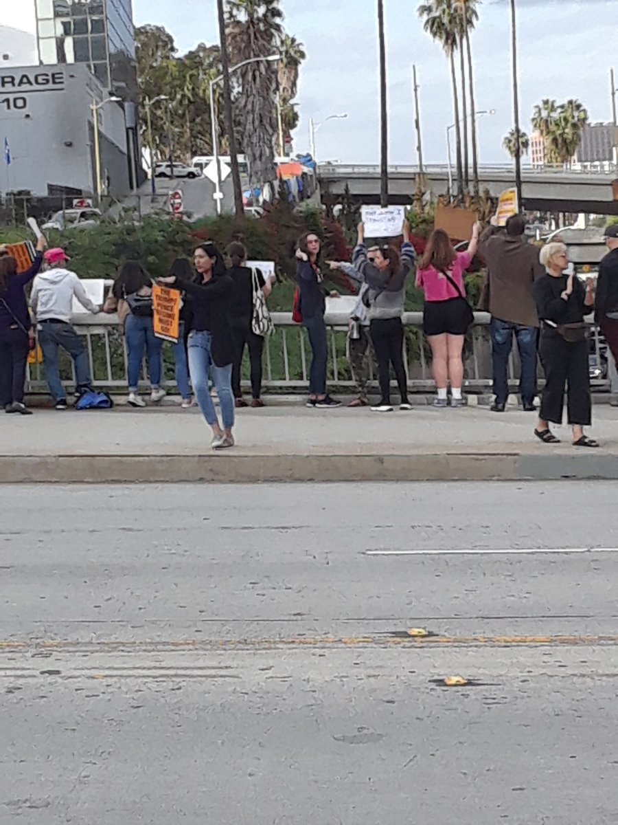 RefuseFascismLA's tweet image. 100's on 110 freeway overpass in #dtla for #StopTheBans #bannerdrop #TrumpPenceMustGo
#AlabamaAbortionBan