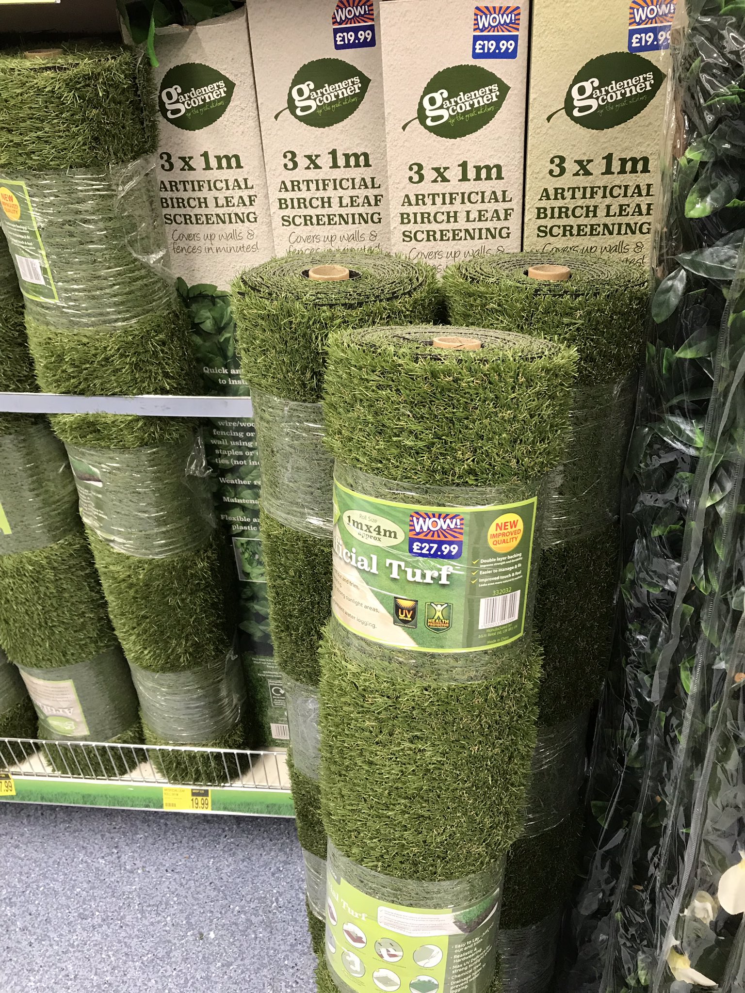 Tesco artificial grass deals