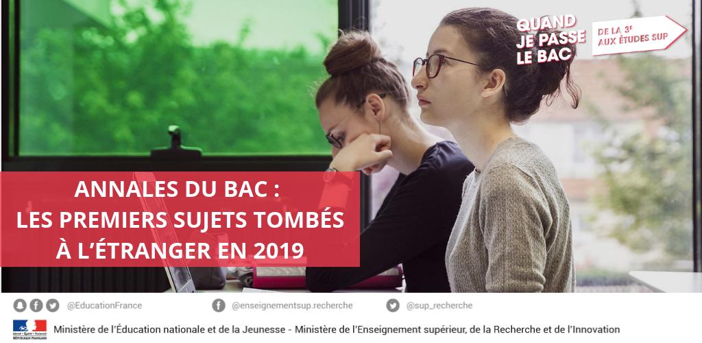 education_gouv's tweet photo. #Bac2019 Les lycéens français d'Amérique du Nord et du Liban passent les premières épreuves écrites du bac en ce moment. Entraînez-vous en temps réel avec les sujets 👉 https://t.co/YixvGBw5nW https://t.co/U78Hsx5fC7