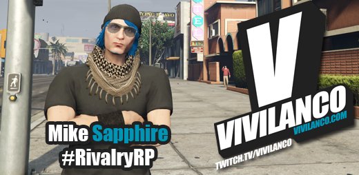 vivilanco's tweet photo. Ladies and Gentlemen, Boy and Girls (who are over 18, as my stream is 18+). Mike Sapphire has entered RivalryRP!
Looking to go live this evening around 6.30pm BST
https://t.co/82ggUclwTV
#TwitchTBD #RivalryRP #GTAVRP #Vivisphere #FiveM https://t.co/tCmUrgpgGe