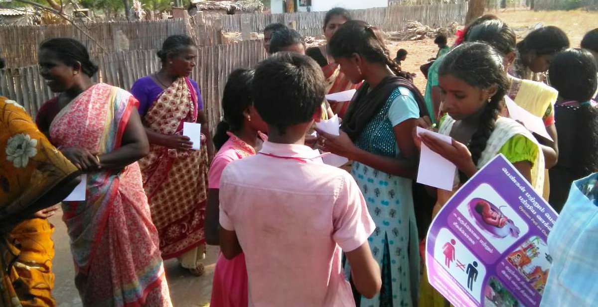 csednambi's tweet photo. As the nation deals with Exit Poll, our organization CSED has initiated an 'Opinion Poll' in prioritizing/ sequencing the issues/problems faced by girls &amp; women among the general public in the villages of Tamilnadu.

#exitpoll #tamilnadu #research #opinionpoll #problems #issues https://t.co/yanbdbslcf