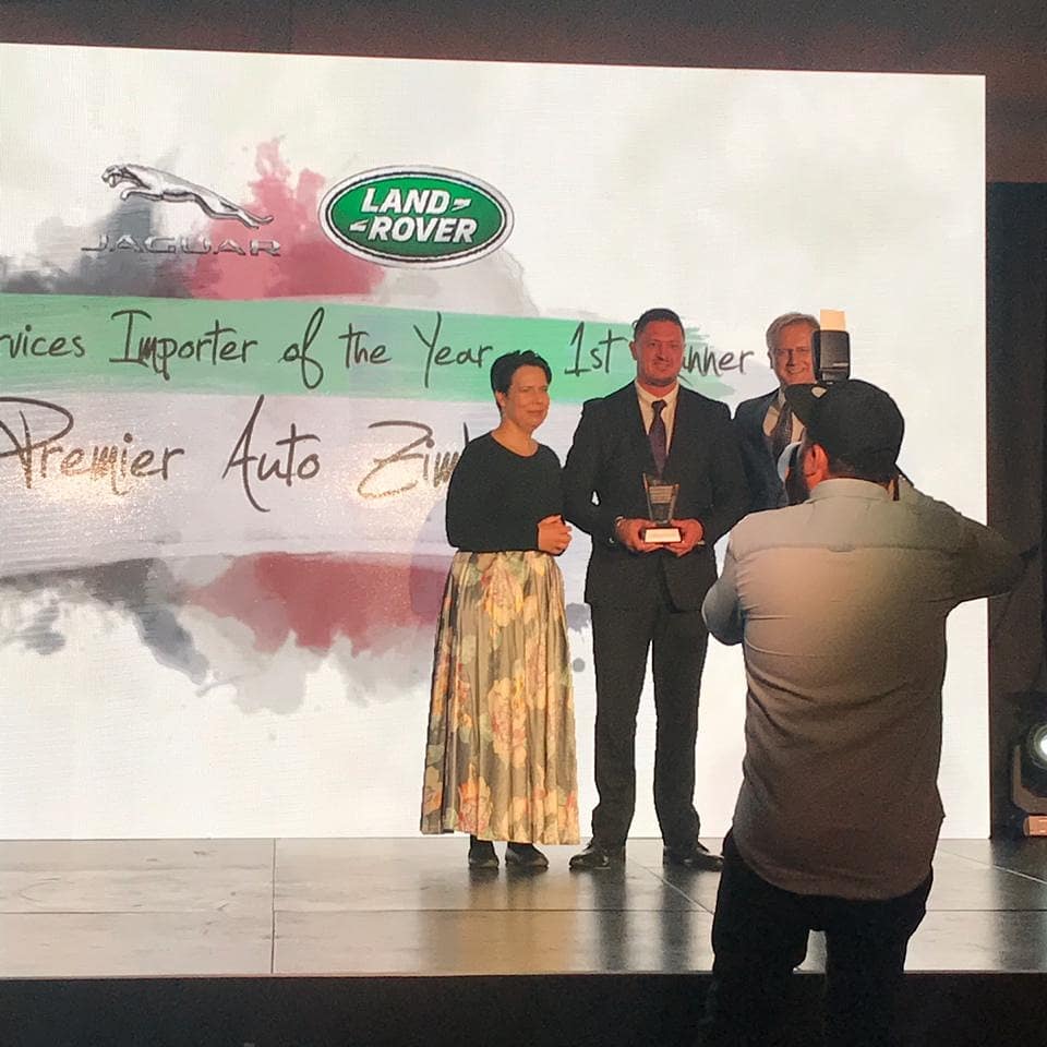 PremierAutoZim's tweet photo. Well done to our team for winning the Importer Of The Year Award and Customer Service Importer Of The Year 1st Runner Up. Thank you for your hard work and contributions during the past year. #importeroftheyear2018 #premierautoservices #Jaguar #landrover https://t.co/b3sIF7fYG5