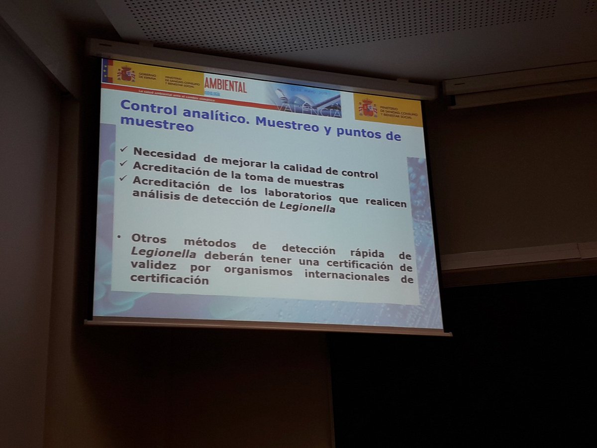 InfoBiotica's tweet photo. C. Caballo ha dado varias primicias durante su presentación en el Congreso @SesaTweet sobre el RD865 de 
#legionella entre ellas que los métodos rápidos estarán incluidos en la prevención y control de #legionelosis siempre que estén certificados por organismo externo @LEGIPID https://t.co/OUhSwzJlSA