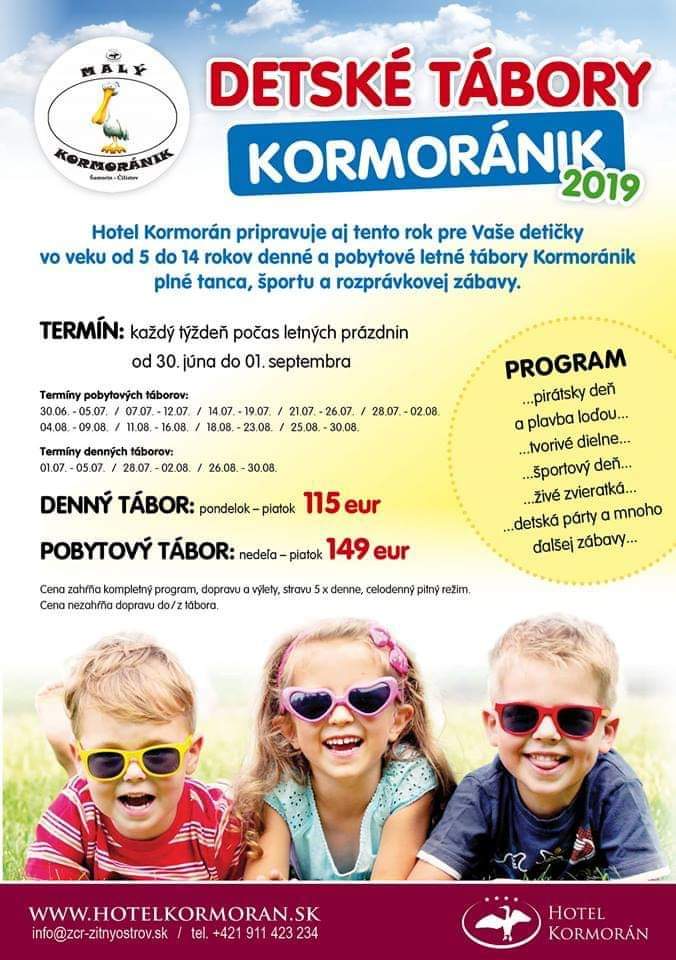 FilipAnimator's tweet photo. Letné prázdniny prichádzajú!🌞
Kontakt:
info@zcr-zitnyostrov.sk
Tešíme sa na vás
#detskyletnytaborkormoranik2019 #prihlástesa #letopodlateba #samorin #animation #kids #happy #sport #hry #summer #deti #táborpredeti #zábava #plavbaloďou #tvorivédielne #programy #pirátskydeň https://t.co/cO2jzhT1dV