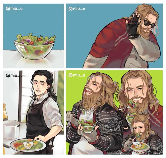 How to make thor eats his salad ?

#AvengersEndgame 