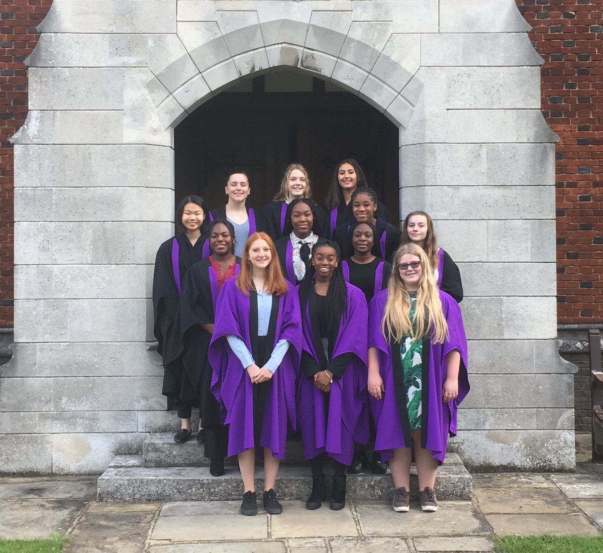 QueenswoodSch's tweet photo. New Senior Prefect team get to model their coveted gowns for the first time! We’re making a new film about Sixth Form life @QSixthForm https://t.co/EN1uHmYrnY