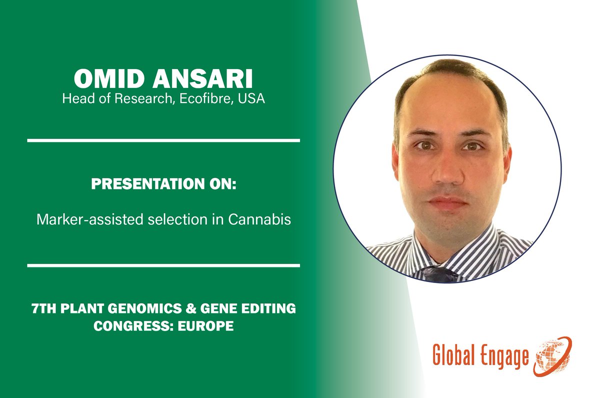 Agbio_GE's tweet image. In track 2, Omid Ansari will be discussing marker-assisted selection in Cannabis #PlantGenomicsGE #GeneEngineering #Genomics