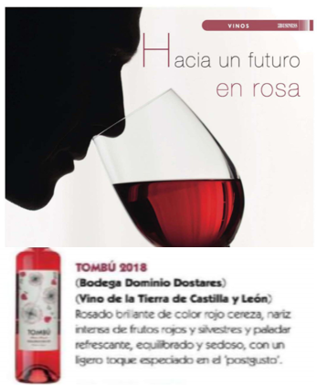 DominiodeTares's tweet photo. Interesante #reportaje de la #revista @Bar_Business - Hacia un #futuro en #Rosa - con los #vinosrosados como protagonistas y nuestro #vino Tombú, elaborado con la #variedad #prietopicudo ¡No te lo pierdas, #winwlover https://t.co/kcA86rjF0P