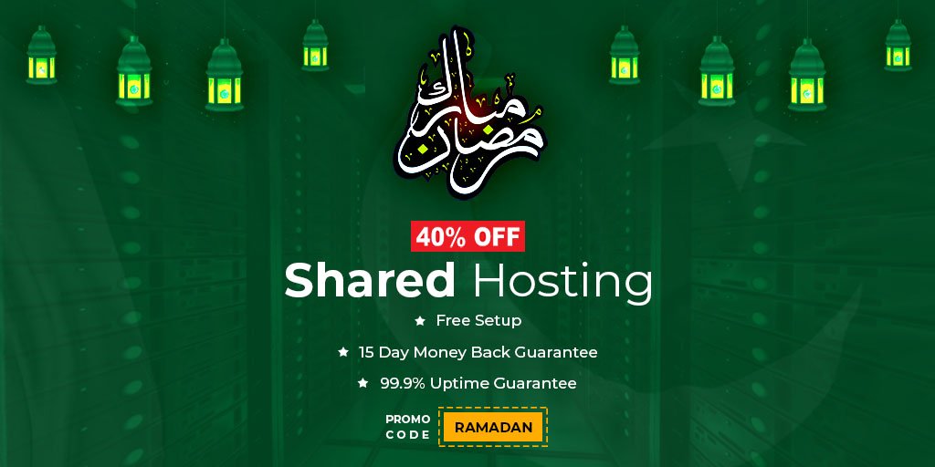 temokpk's tweet image. Ramadan Mubarak | Get 40% Discount on Shared Hosting Plans
Promo Code: RAMADAN
Link: bit.ly/SharedHostingP…
#SharedHostingPromo #RamadanMubarak #LinuxSharedHosting #TemokPK #WebHostingCoupons