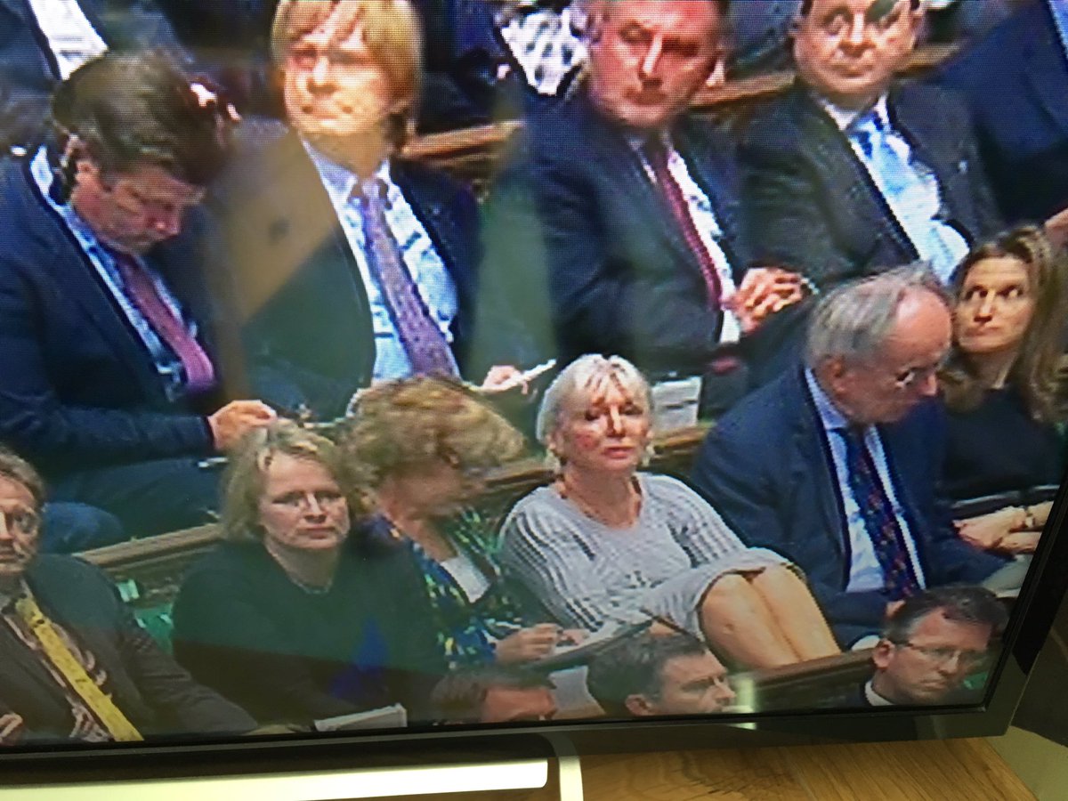 Oi Dorries, get your sodding feet off the furniture #nomanners #PMQs #dailypolitics