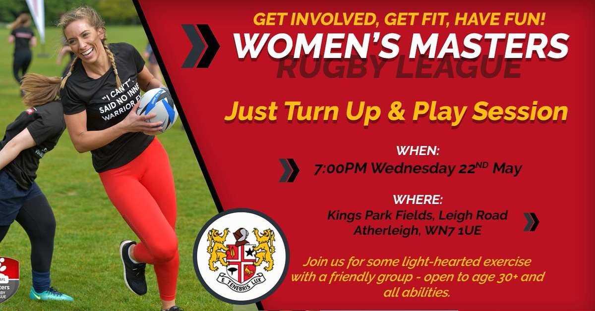 🏉 Over 30s Women's Rugby League 🏉
Turn Up &amp; Play Session Tonight! 
So, if Rugby League is your game, or if you’ve never touched a rugby ball before but want to give it a go and get fit while having some fun, then why not come along and have a go
Details: leighminersrangers.club/over-30-womens…