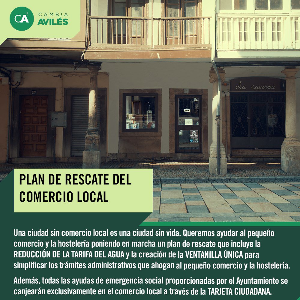 Entre las medidas que proponemos para cambiar Avilés se encuentran entre otras: Recuperar la Brigada de mantenimiento, un plan de vivienda, plan de rescate local. #CambiaAviles #Futuro #TaniaAlcaldesa