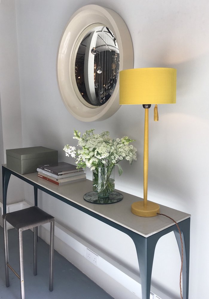 #LanguageofFlowers Yellow is the colour of happiness. The intense #yellow of Sungaya's table lamp is a chic accent #colour that partners well with grey and inky blues. bit.ly/2MhmRo1

#OCHRE #BelgraviainBloom <a href="/ThePimlicoRoad/">Pimlico Road SW</a> <a href="/Grosvenor_LDN/">Mayfair&Belgravia</a>
