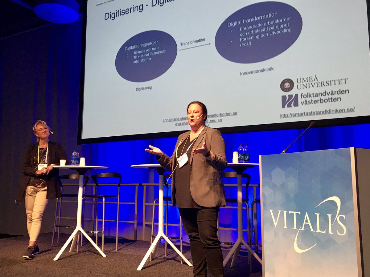 Idag är jag moderator på Vitalis. Spännande föreläsningar om AI, digital transformation och innovation.#vitalis #ehälsa