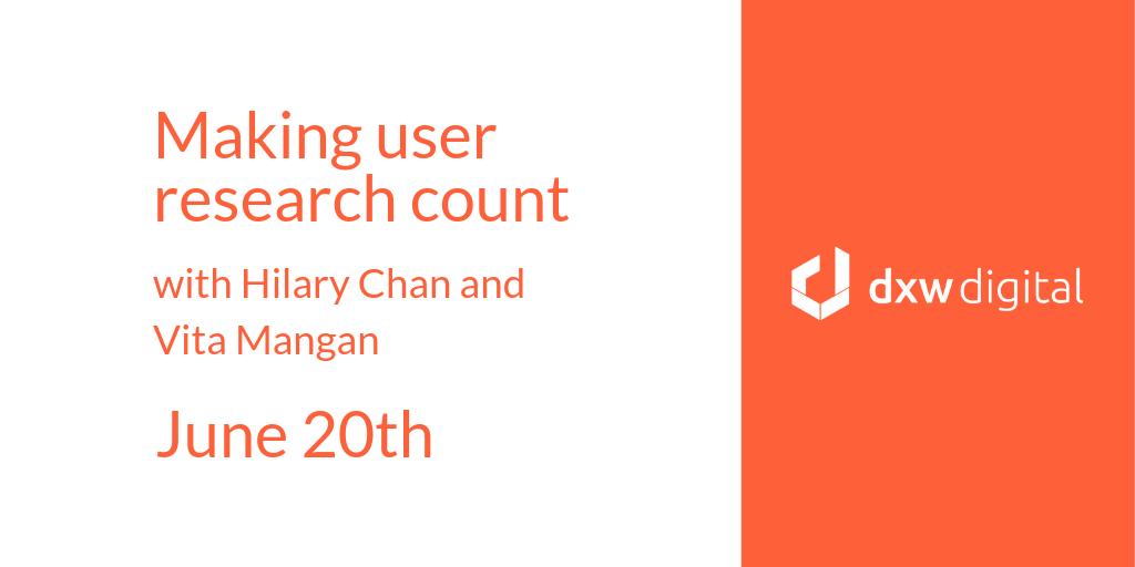 On 20 June, @aitchchan and @vitamangan will host our Summer workshop on 'Making User Research Count'. You'll learn about the common mistakes and blockers when planning #UserResearch and how to overcome them. Grab your ticket bit.ly/2WW1mya #dxworkshops