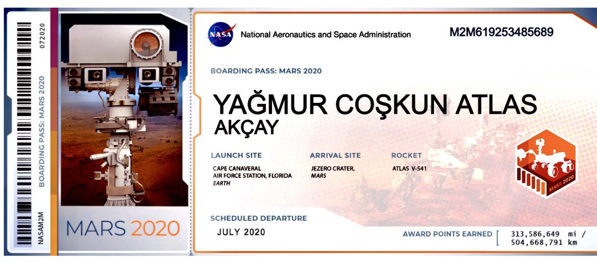 uvercinkam's tweet photo. 🚀👨🏻🚀👩🏻🚀👨🚀🛰 .
Önce adımız gitsin, yıllar yıllar sonra Atlas’ım kendi gider inşallah 😍😂👍🏻🙏🏻 .
Şubat 2021’de Mars’ta görüşmek üzere👊🏻🤗
#mars2020
Adımız #mars2020rover ile uçmaya hazır😁
#marstrip #spacetrip
@caliakcay https://t.co/md9Vk3jMLJ