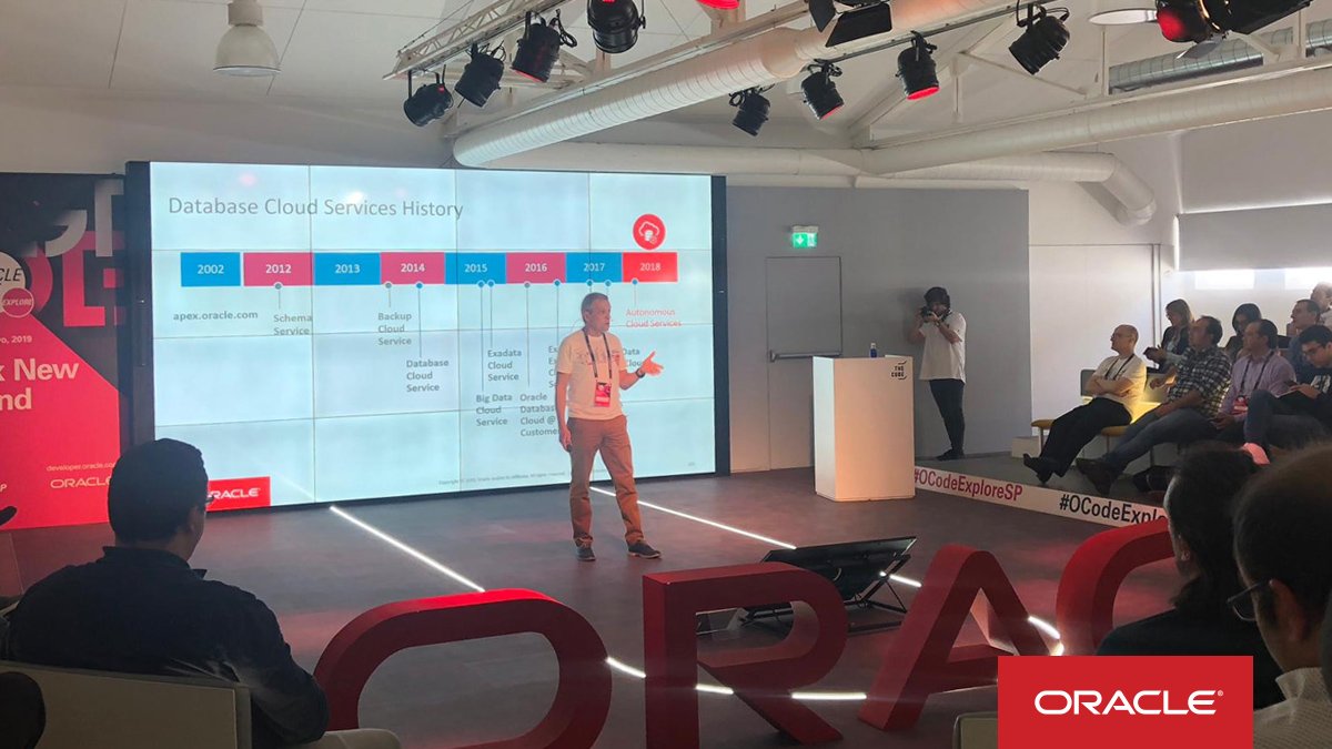 oracle_es's tweet image. Así ha sido la innovación aplicada en #BasesDeDatos Oracle
¡Ahora es un viaje 100% automático! 🚗

#OCodeExploreSP #autonomous