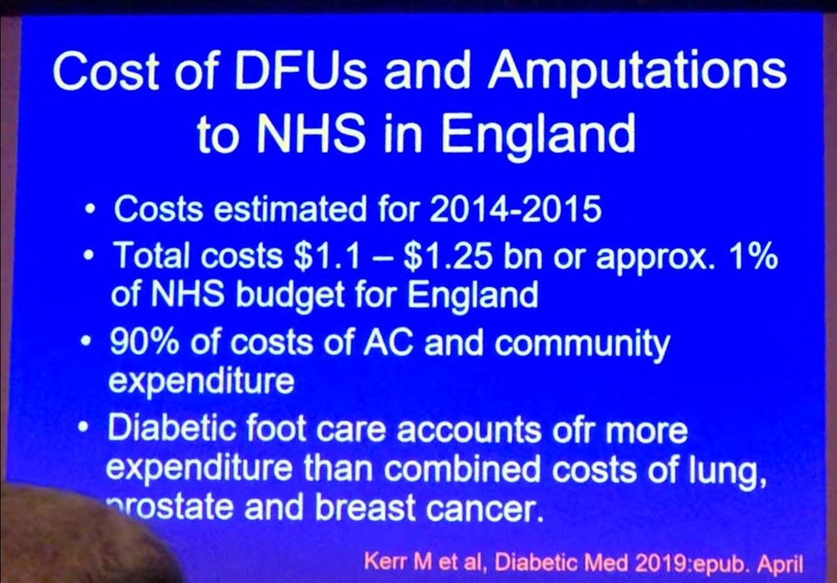 ELHTfootteam's tweet photo. Scary statistics sent from some of our team who are attending The International Symposium on the Diabetic Foot this week. 👣 #ActAgainstAmputation #Diabetes #ISDF2019 #DiabeticFoot https://t.co/ZSIZQyPZ3K