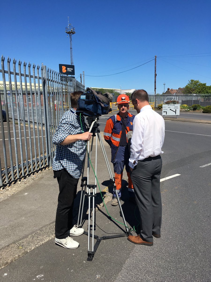 Graham Jackson from Loftus will have worked at Skinningrove for 30 years on July 31. He’s in demand for a quote - and admits the mood is “sombre”, adding: “We’ve heard it all from social media - and I got a phone call from the wife this morning.” Briefing from management at 12.30