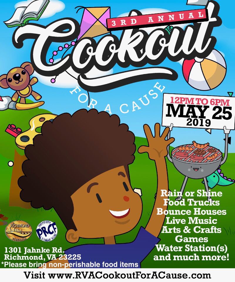 fritzisfree's tweet photo. 🗣🗣🗣 RICHMOND, VIRGINIA 

This is THE MOVE this weekend. Act accordingly. 

@feed_streetsrva #cookoutforacause https://t.co/JZri3e7fxb