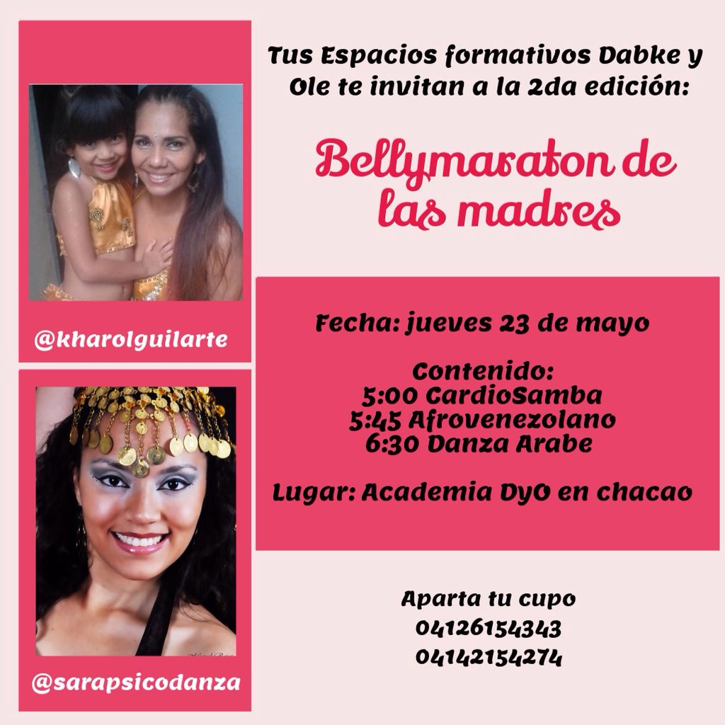 Sarapsicodanza's tweet photo. Súper clase por el día de las madres anímate a bailar con nosotras y cerrar tu mes quemando calorías y bailando #clasedebaile #baile #danza https://t.co/Cp5t8G05Aa