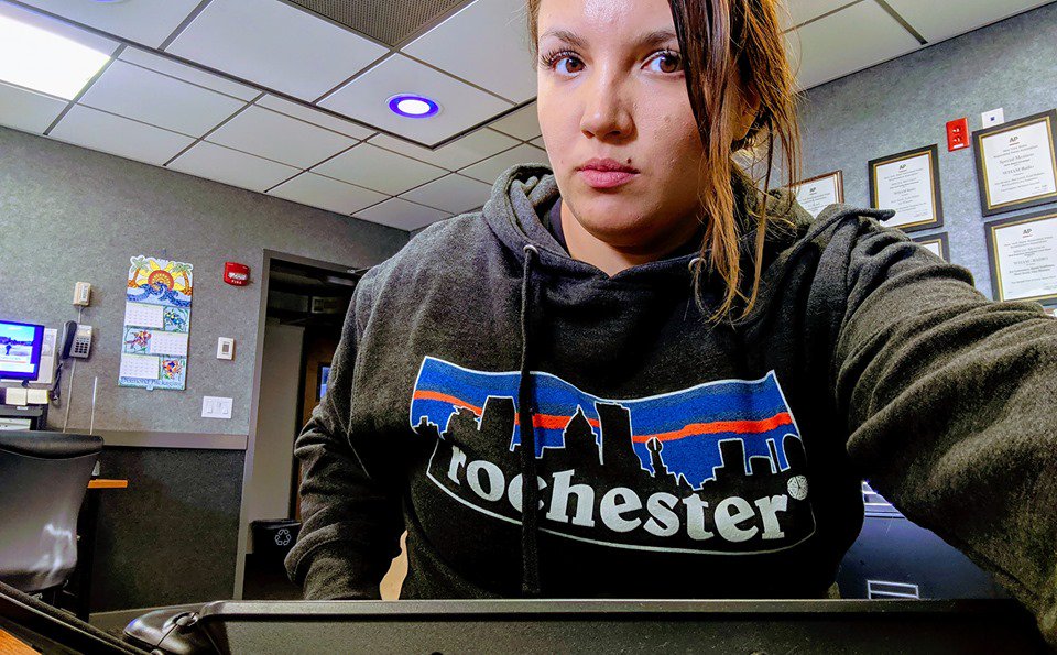 dontputmeonair's tweet photo. ...Perhaps I was 45 minutes late to work this morning. Good news is I am extremely comfortable around (I assume perturbed) coworkers in my brand new JBRD Apparel hoodie. 💁‍♀️ #jbrd #roc https://t.co/YxSHTHSm5c