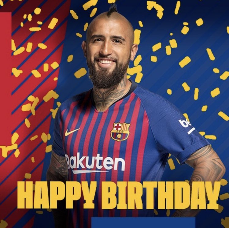 Happy birthday to Arturo Vidal, who turns 32 today. 