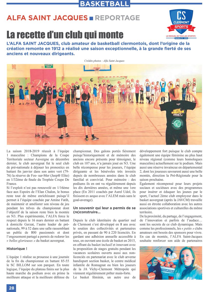 AlfaStJack's tweet photo. Pas besoin d'être dans #GOT pour suivre 8 saisons palpitantes #GoAlfa  #Basketball #Team #passion @SportsClermont @ClermontFd https://t.co/CLaKcyLIai