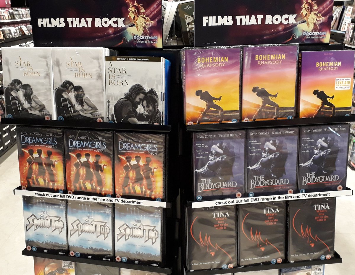 hmvIpswich's tweet photo. With #ROCKETMAN now in cinemas we've got some cracking films that rock &amp; music biopics #FilmsThatRock @Shop_Sailmakers https://t.co/7tJarUD6v4