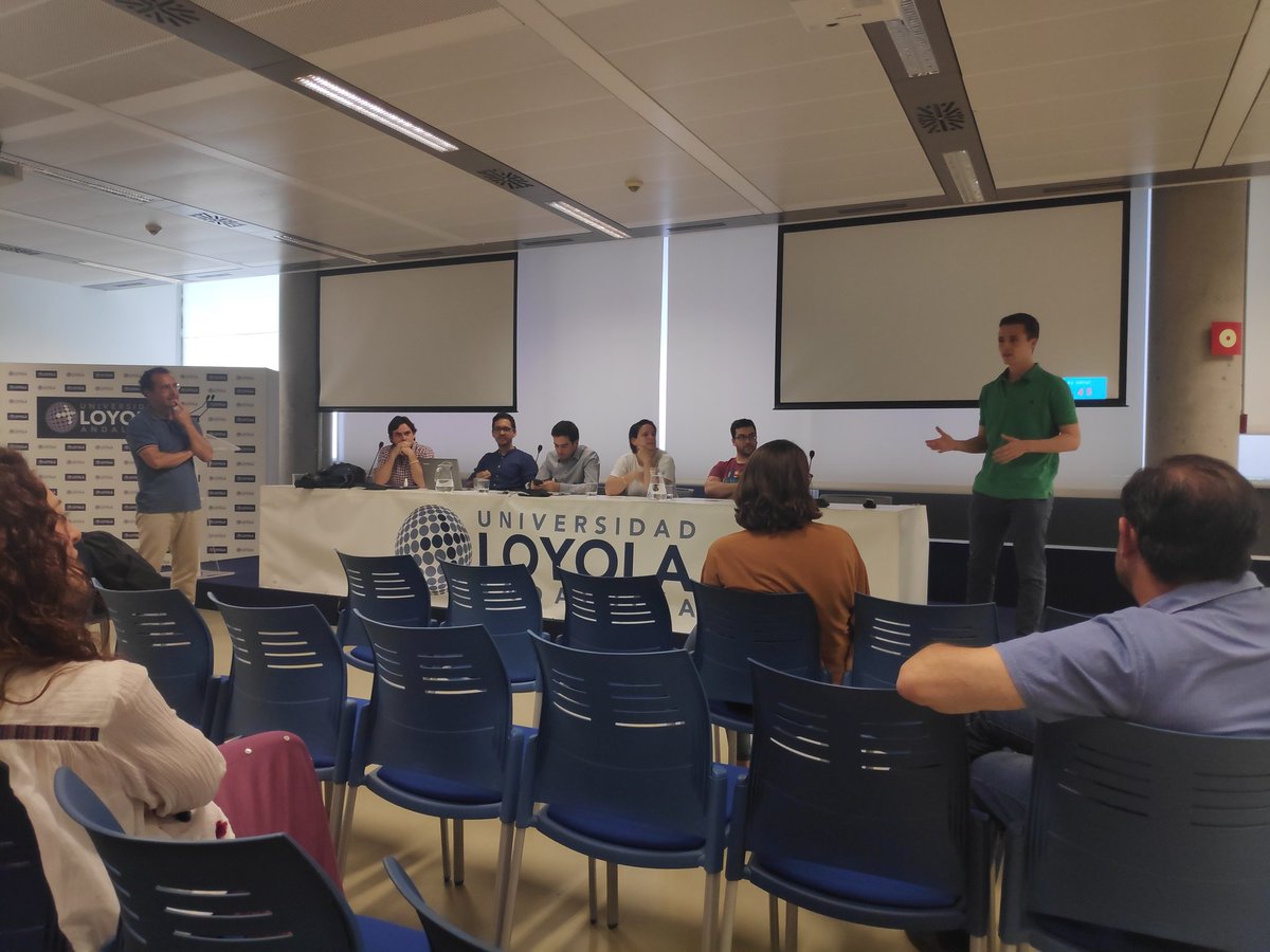 IN_Loyola's tweet photo. Comienzan las primeras presentaciones de las #startups participantes en la 2°Ed. de #StartupInLove en @LoyolaAnd. Las startups de @OpenFuture_And @Sinapssia @courbox_ #Pixitours y #Factorymatters tendrán que conquistar a los alumnos presentes con sus proyectos. ¿Surgirá el amor? https://t.co/ZBGpaqxJKe