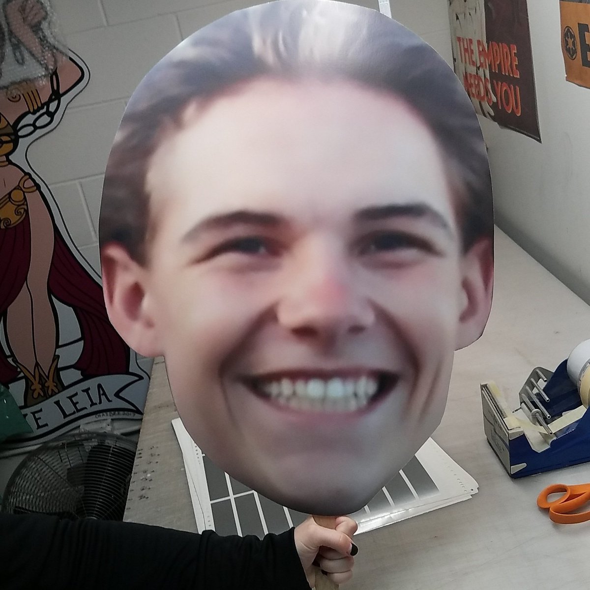 trooperbay's tweet photo. Excited to share the latest addition to my #etsy shop: Your Big Head Custom 18 x 24 Inch Full Color Large Print Foam Core Cut Out Party Gag Funny Support Sports Spirit Team Mom Dad High School https://t.co/nIz05kSH2O #art #print #digital #graduation #fathead https://t.co/wMO4MhikHg