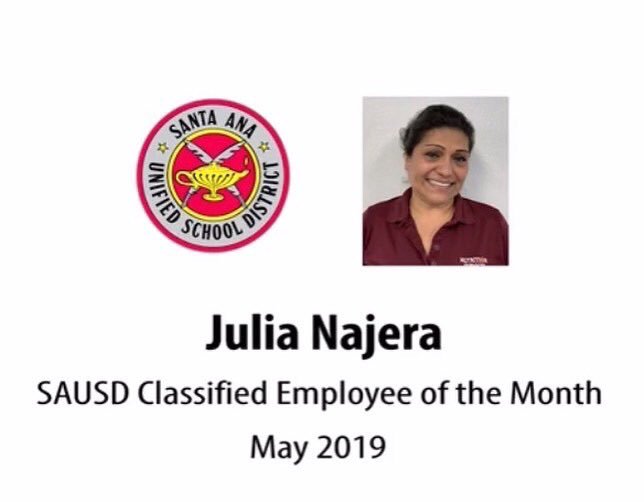 JessOchoaMEd's tweet photo. #JuliaN is a remarkable individual who brightens up your day with her contagious energy! Thank you Julia for your passion and commitment to #SantaAnaHS, #NutritionServices, #OurYouth, and the greater community. #Congratulations
⬇️ Click on the video ⬇️
https://t.co/lF0NGCL41L https://t.co/btFNzf89Jg