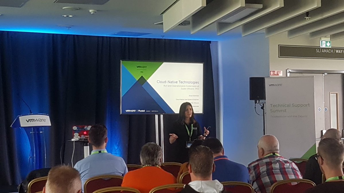 phil_conway's tweet photo. And it’s a wrap... really enjoyed presenting with @LicjaGilderdale on PKS and NSX-T, I hope the session was useful to those of you who attended. Thank you for coming to #vtechsummit19 https://t.co/qwCD3lWamo