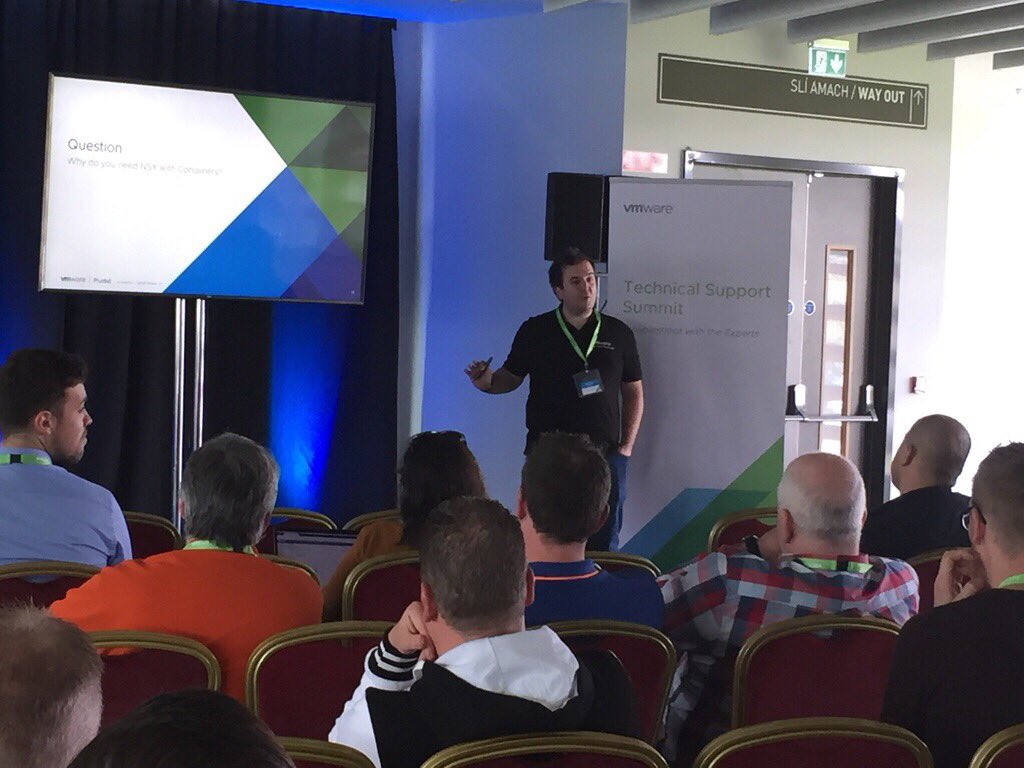 phil_conway's tweet photo. And it’s a wrap... really enjoyed presenting with @LicjaGilderdale on PKS and NSX-T, I hope the session was useful to those of you who attended. Thank you for coming to #vtechsummit19 https://t.co/qwCD3lWamo