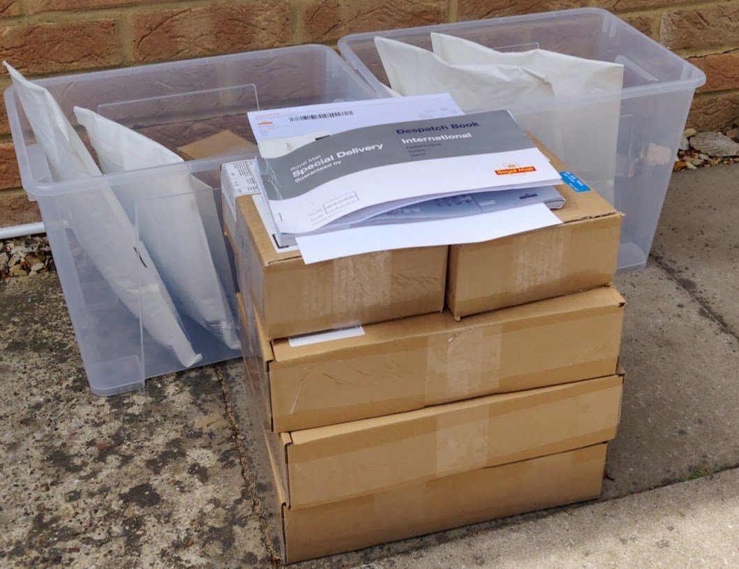 The RasPiO Breadboard Pi Bridge 'specials' (International tracked and signed) packages shipped today, leaving just 8 which required further work (extra items to make or kit up). Those are now done and will go  tomorrow. So we're very nearly done. Thanks everyone for support! 😀