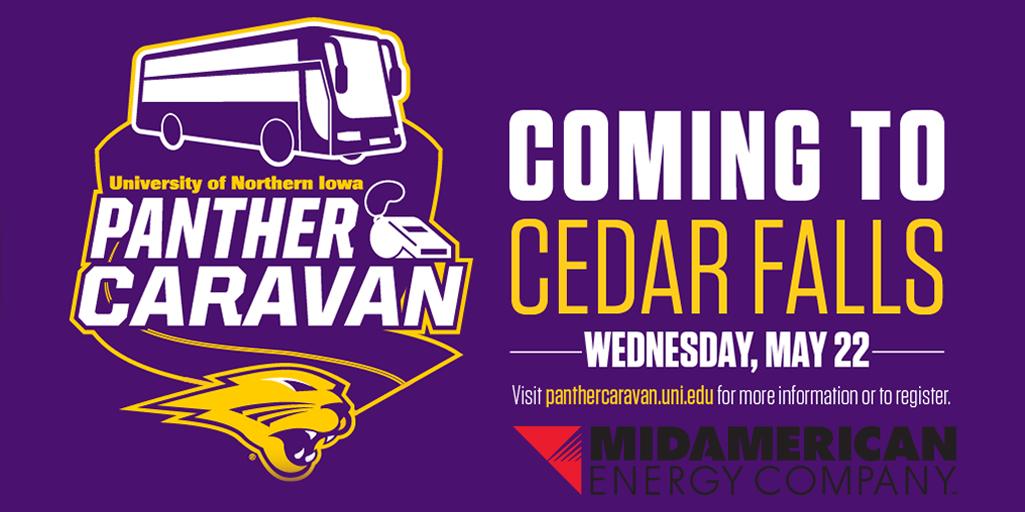 UNIAthletics's tweet photo. Our final stop on the Panther Caravan is inside the McLeod Center tonight starting at 6 P.M. We will have:
✅ Free food
✅ Coaches
✅ Prizes
✅ Posters
✅ Fun for the whole family
The ticket office will also be open during the event so be sure to get your tickets today!
#UNIFight https://t.co/v8bBRTLhc3