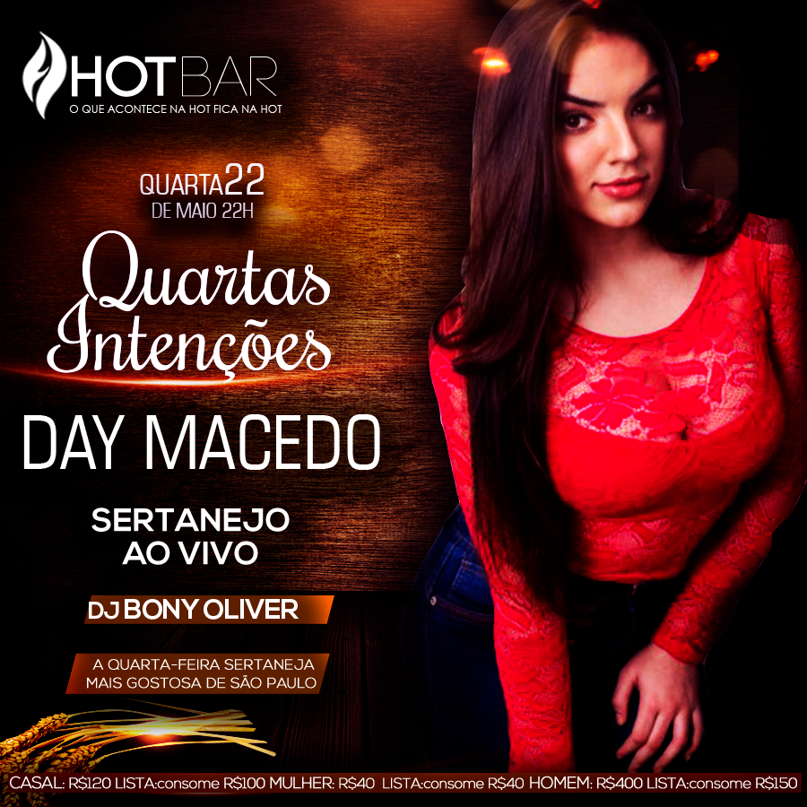 hotbarsp's tweet photo. Quartas intenções hoje na Hot Bar com @daymacedo fazendo aquele Sertanejo ao vivo.
Lista vip para casais e mulheres entrando até 00:00.
Para mais informações ou nomes para a lista, temos nosso whatsapp: 11 95039-9869.
#hotbarsp #baladassp #sertanejoaovivo #vemprahot https://t.co/e8B6dGesxB
