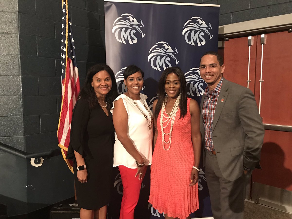 LindleyFalcons's tweet photo. Congratulations 8th grade students. Thank you Dr. Howard CCSD Board Member and Sheri Hill Chief School Leadership Officer for coming to support our students today. https://t.co/MaQJ7LsklY