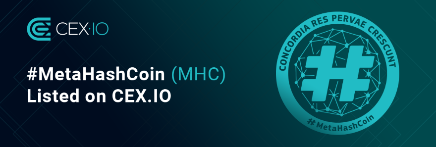 MetahashSwiss's tweet photo. New Coin on https://t.co/e9AMadxuKF: Yehhaa 🎈🎉🎊- MetaHash is on https://t.co/e9AMadxuKF! https://t.co/B76hm4tPUl | #mhc #metahash #blockchain40 #tracechain #metatalk #crypto #cryptocurrency #blockchain #fast #trading #payment | @cex_io @themetahash @MetahashSwiss https://t.co/ISJdff5QqM