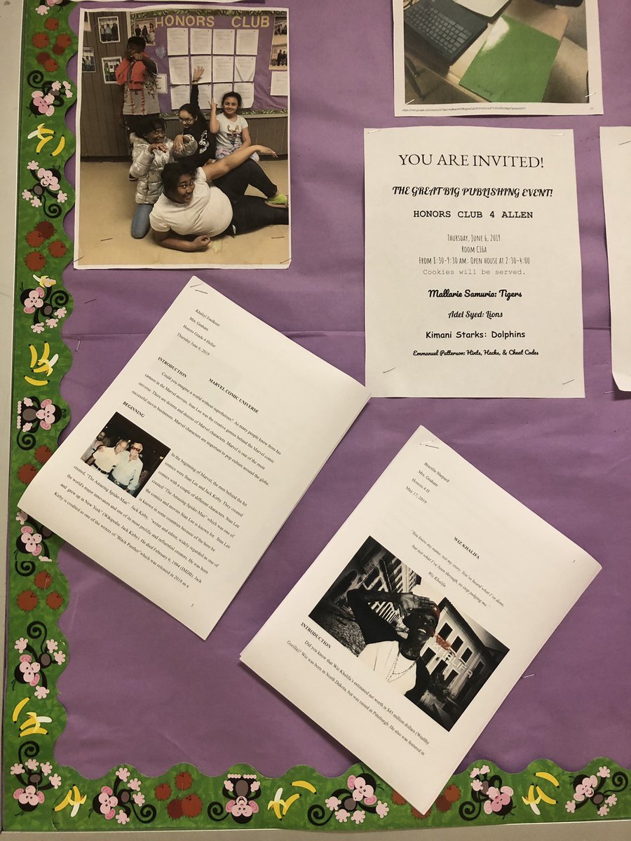 latenitehound's tweet photo. Two of our research projects published today!! Looking forward to more next week!! @wizkhalifa @KingElemKnights @ElemScsd https://t.co/TKazdiFipC