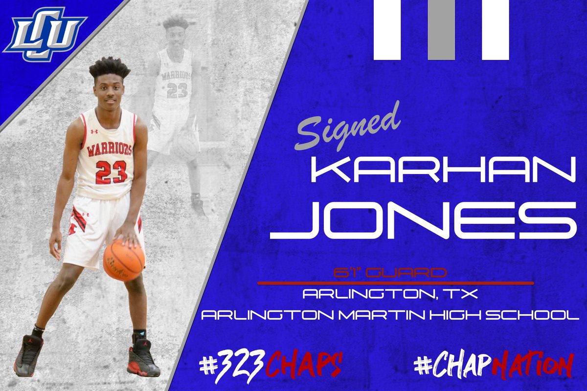 LCU_ChapsMBball's tweet photo. Welcome Karhan “KJ” Jones to the Chaps! @kjonezz22 https://t.co/OIbeamxHy1
