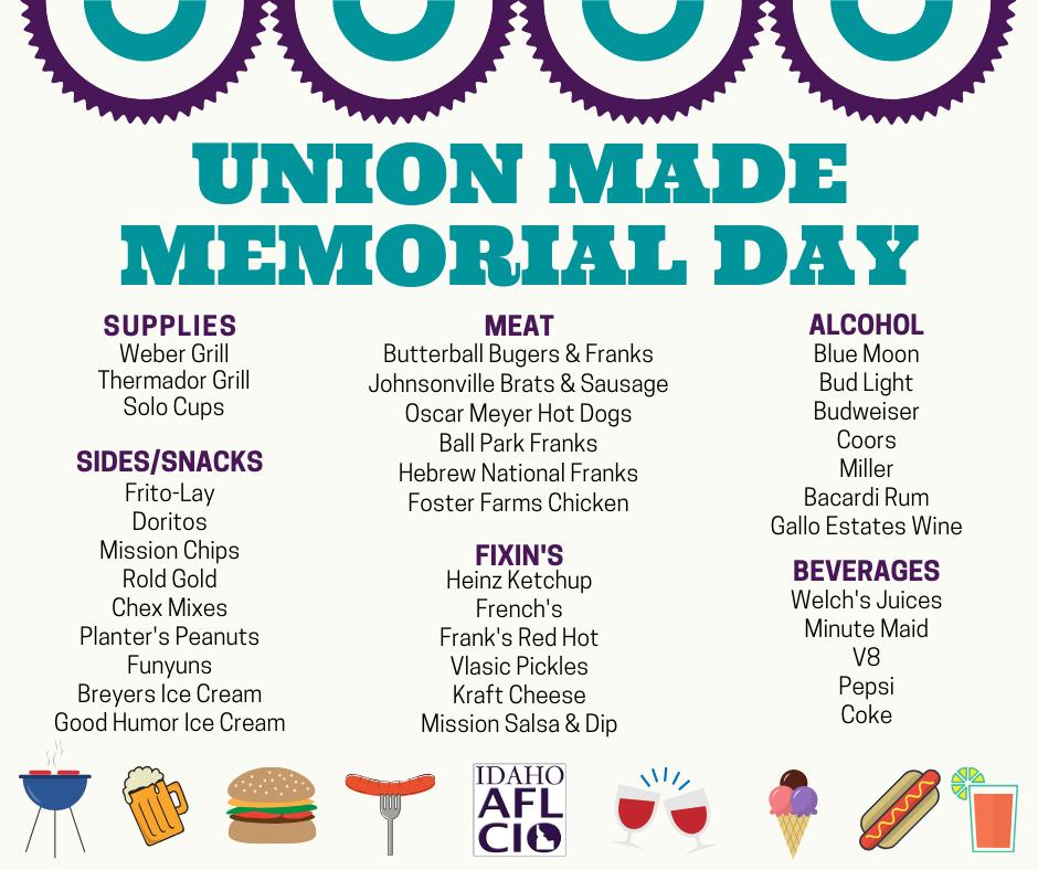 #BuyUnion this #MemorialDayWeekend 
#1u #UnionYes #UnionMade #UnionStrong #Union #MemorialDay #ShopUnion #SupportUnions 

unionplus.org/blog/union-mad…