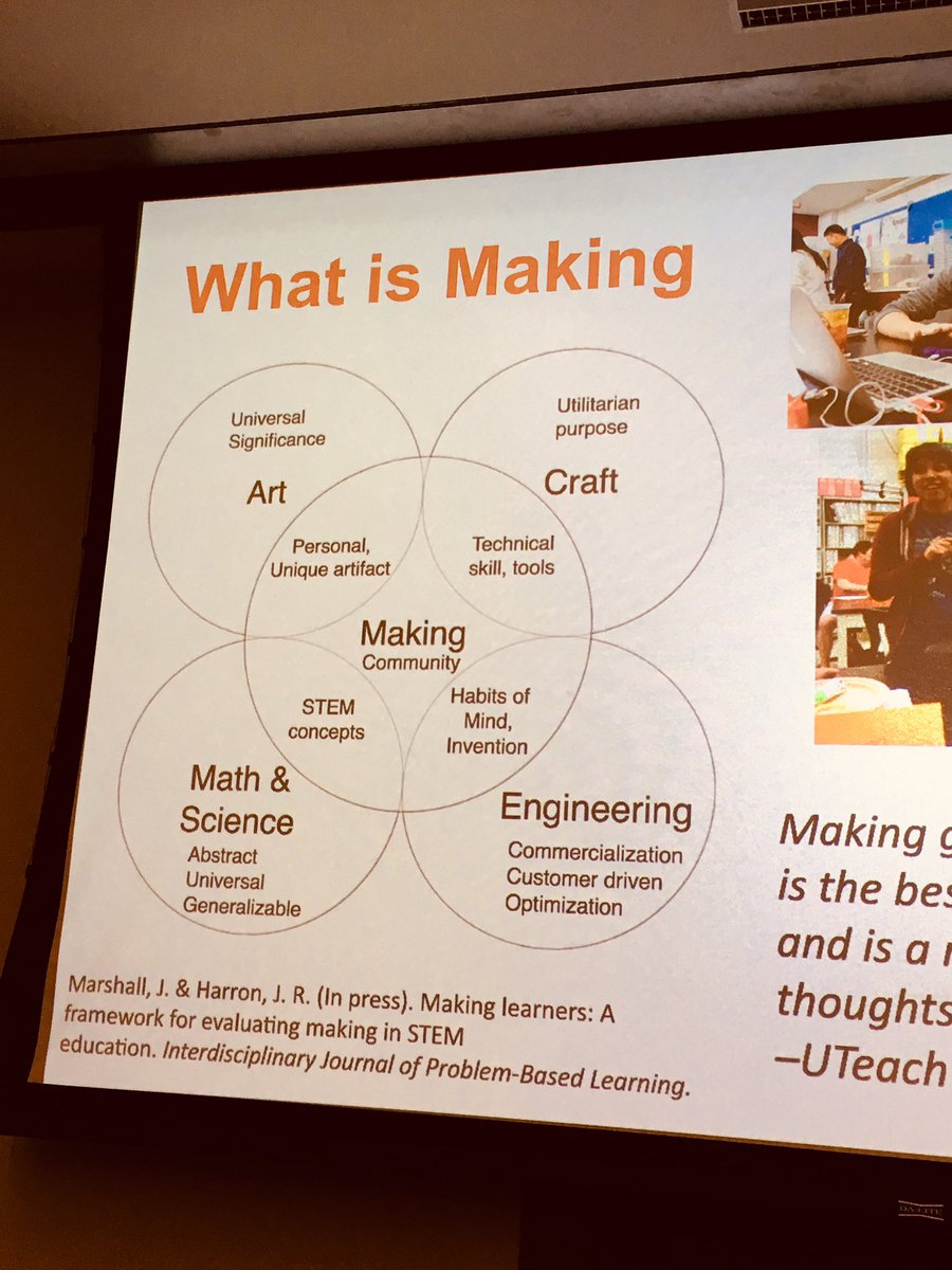 UTeachAlumni's tweet image. Integrating Making into STEM education @shellyrod @UTeachMaker #uteachconf #uteachnation #equity #teachSTEM